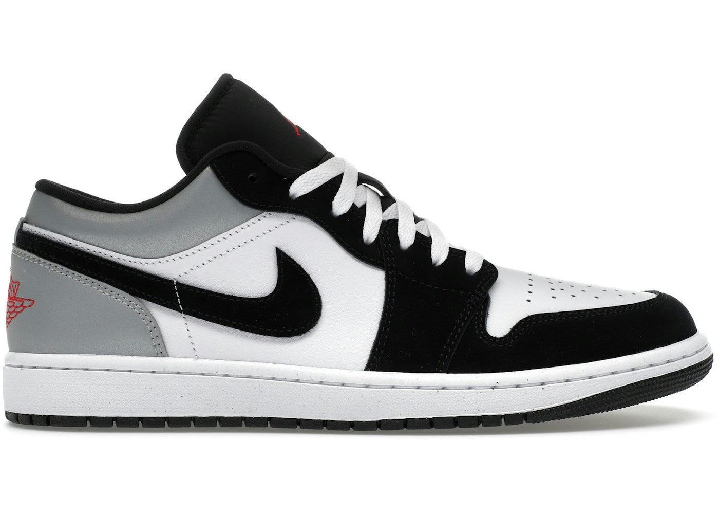 Jordan 1 Low SE White Fire Red Black Matte Silver
