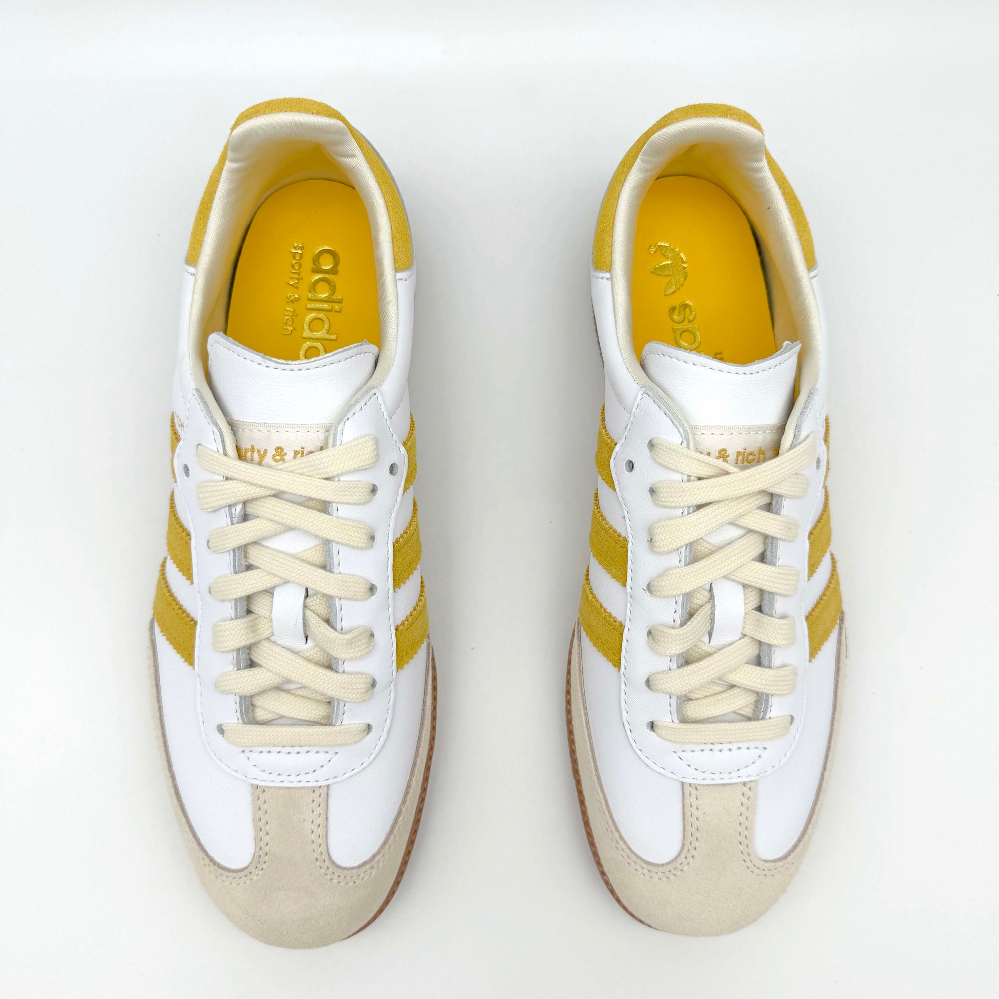 adidas Samba Sporty & Rich White Bold Gold – Detailansicht | MW Sneakergoods