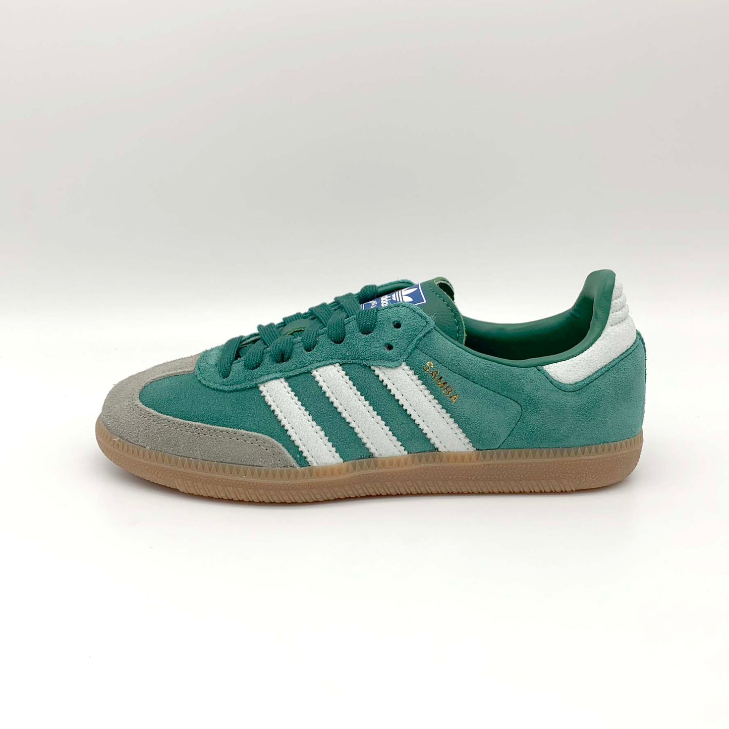 adidas Samba OG Collegiate Green Gum Grey Toe – Frontalansicht | MW Sneakergoods