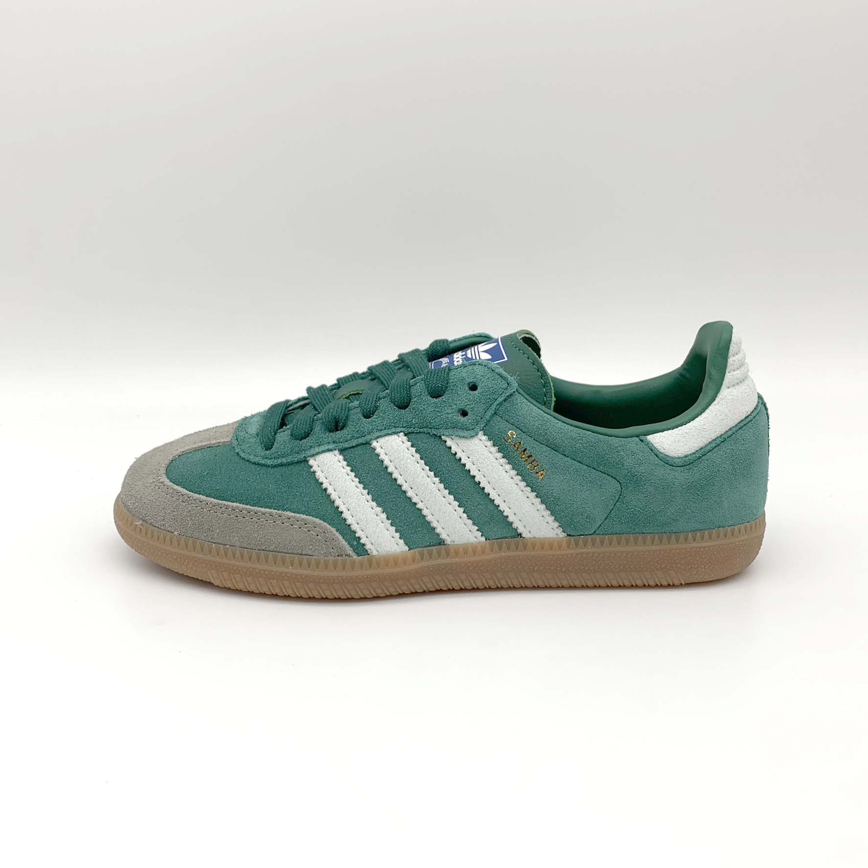 adidas Samba OG Collegiate Green Gum Grey Toe – Frontalansicht | MW Sneakergoods