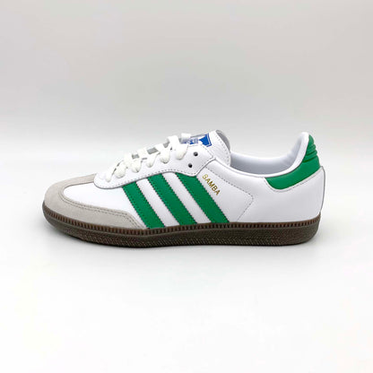 adidas Samba OG Footwear White Green – Frontalansicht | MW Sneakergoods
