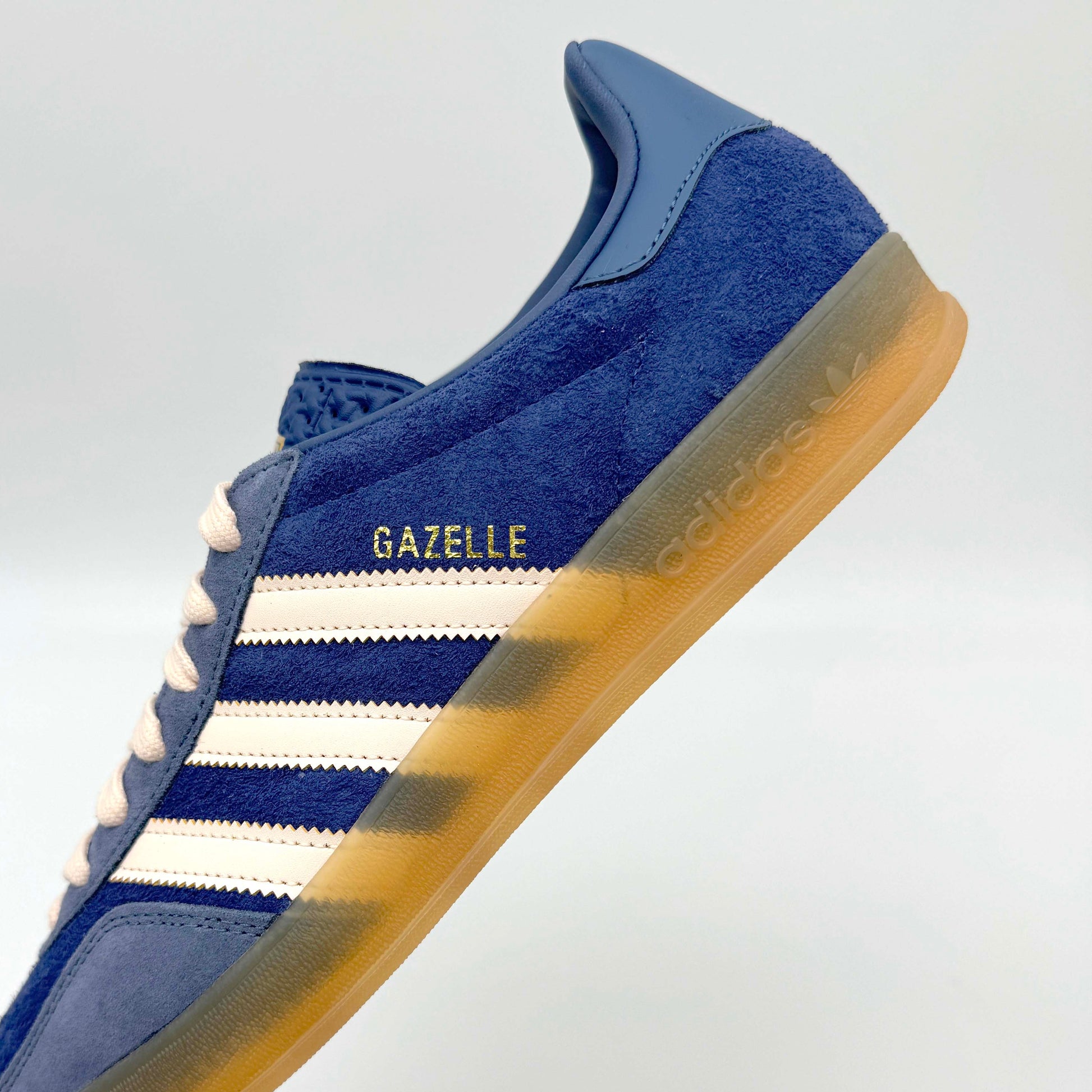 adidas Gazelle Indoor Dark Blue Bliss Orange – Frontalansicht | MW Sneakergoods