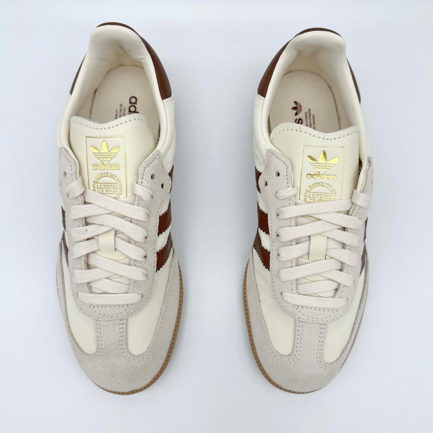 adidas Samba OG Cream White Preloved Brown – Frontalansicht | MW Sneakergoods