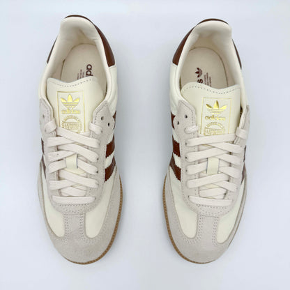 adidas Samba OG Cream White Preloved Brown – Frontalansicht | MW Sneakergoods