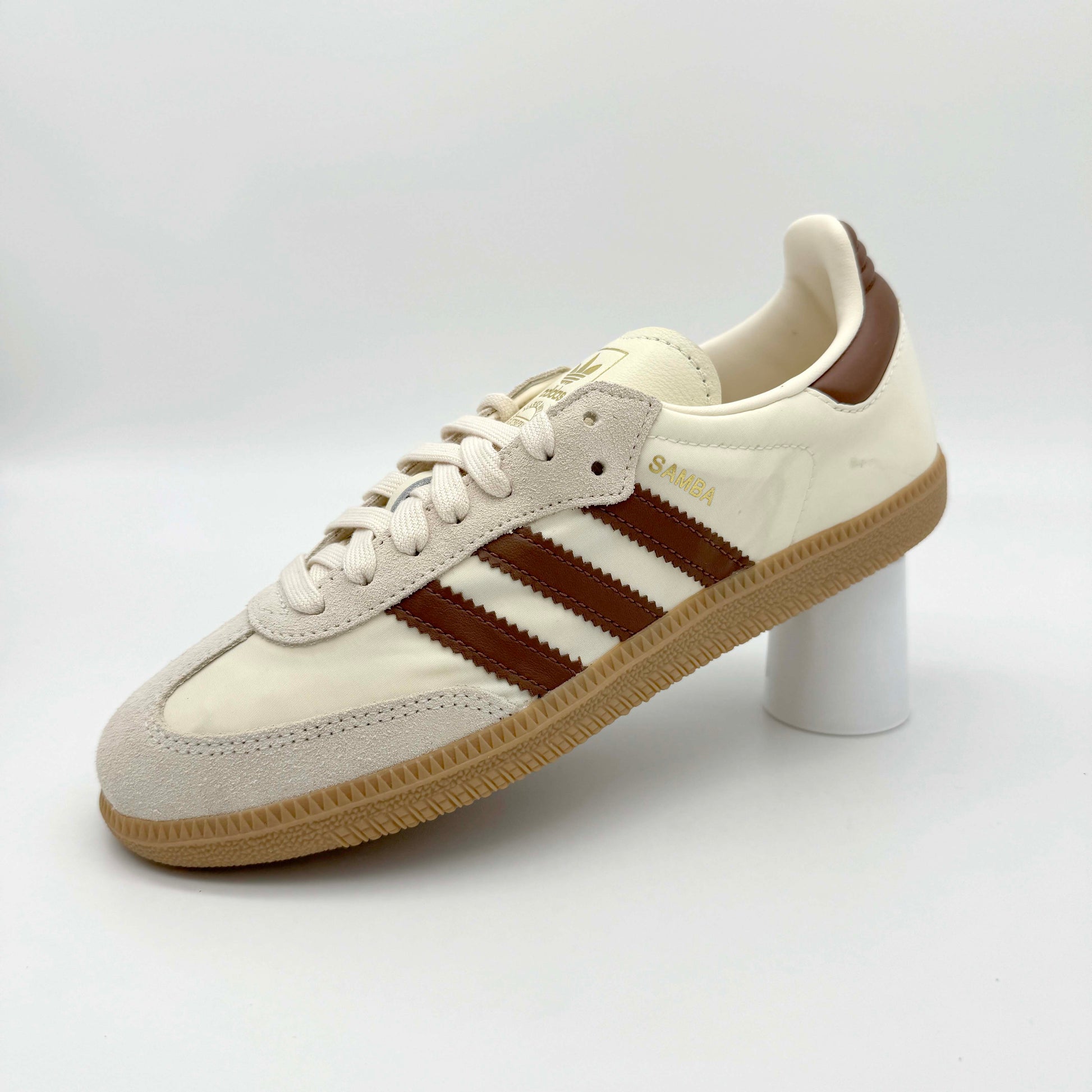 adidas Samba OG Cream White Preloved Brown – Detailansicht | MW Sneakergoods