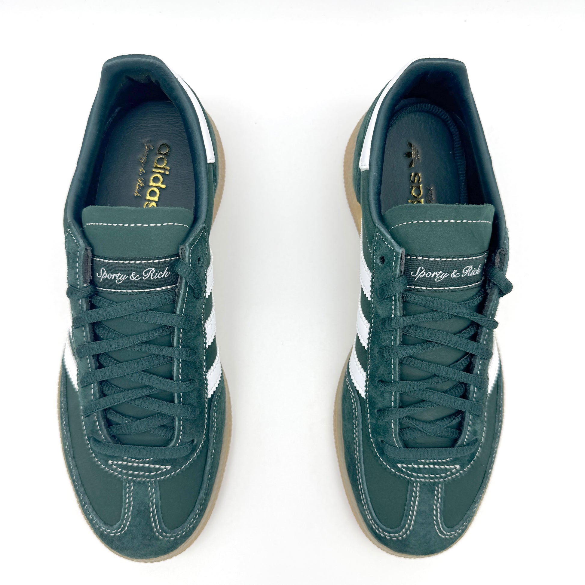 adidas Handball Spezial Sporty & Rich Dark Green – Frontalansicht | MW Sneakergoods