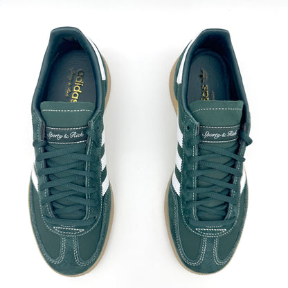 adidas Handball Spezial Sporty & Rich Dark Green – Frontalansicht | MW Sneakergoods