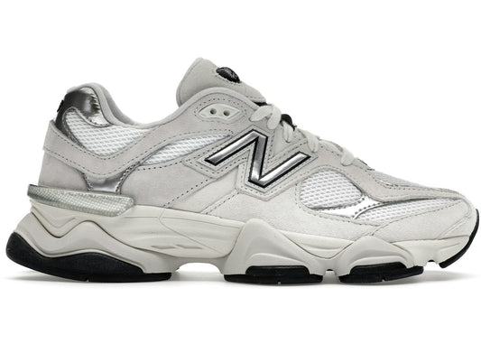 New Balance 9060 White Black Metallic Silver