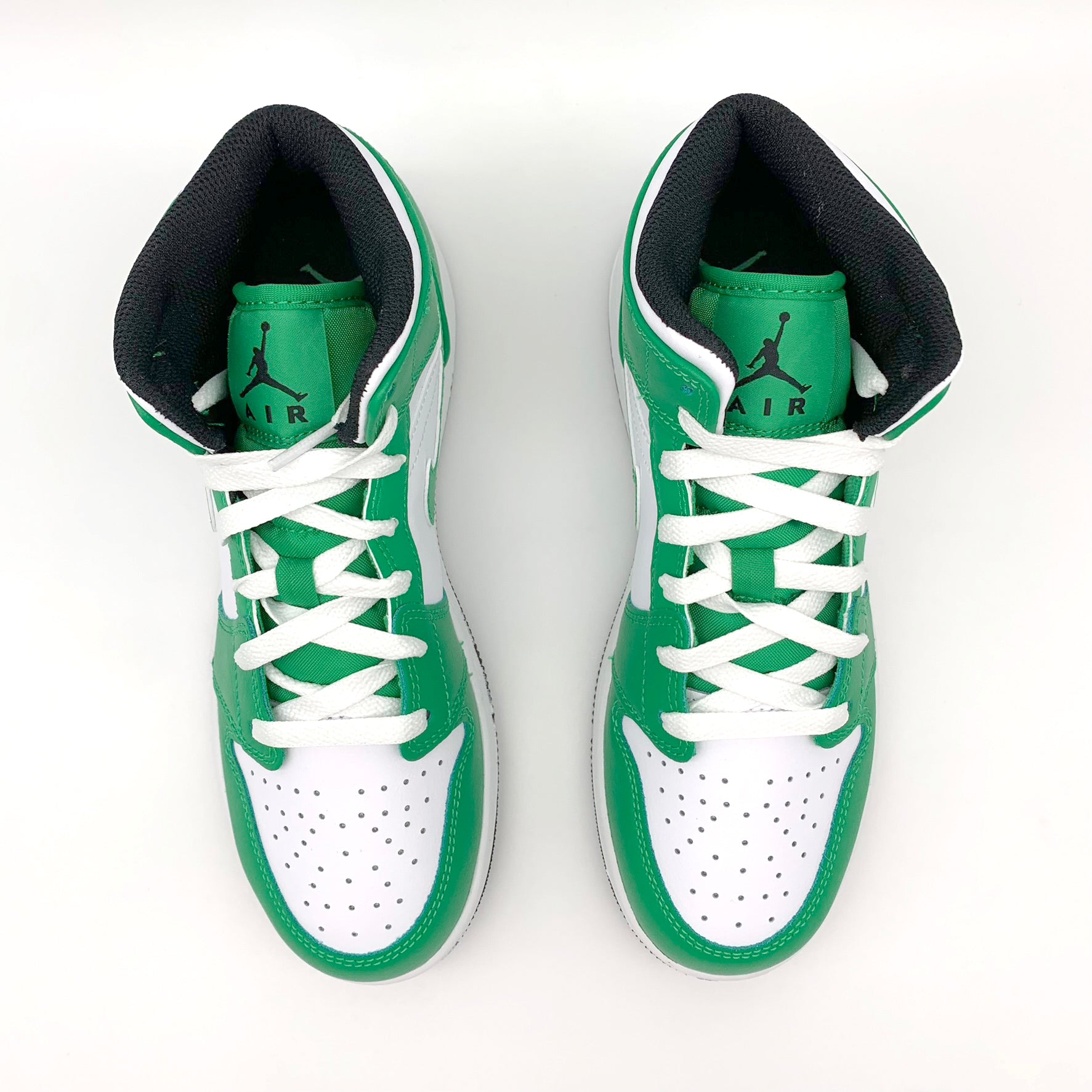 Jordan 1 Mid Lucky Green – Detailansicht | MW Sneakergoods