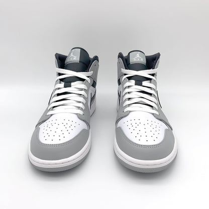 Jordan 1 Mid Light Smoke Grey Anthracite – Rückansicht | MW Sneakergoods