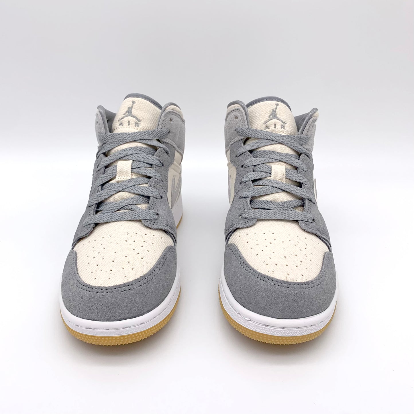 Jordan 1 Mid SE Coconut Milk Particle Grey – Rückansicht | MW Sneakergoods