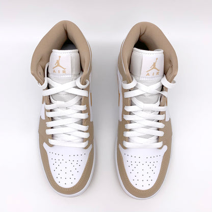 Jordan 1 Mid Tan Gum – Detailansicht | MW Sneakergoods