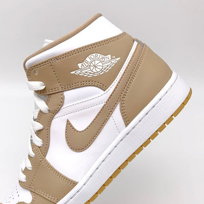 Jordan 1 Mid Tan Gum – Seitenansicht | MW Sneakergoods