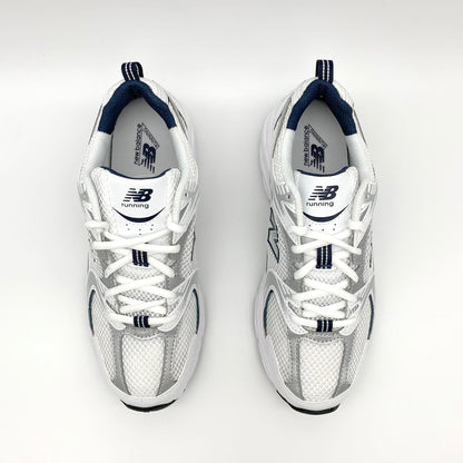 New Balance 530 White Silver Navy